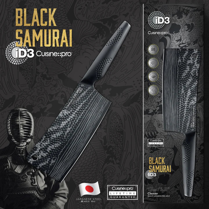 1034435 Cuisine::pro® iD3® Black Samurai™ Cleaver Knife 17cm/6.5"