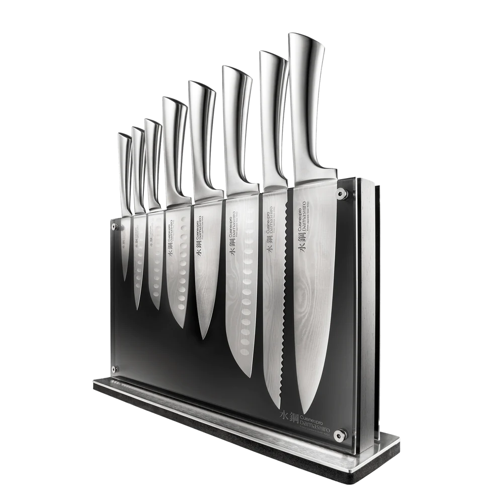 1034444 Cuisine::pro® Damashiro® Bodo 10 Piece Knife Block with Chopping Board