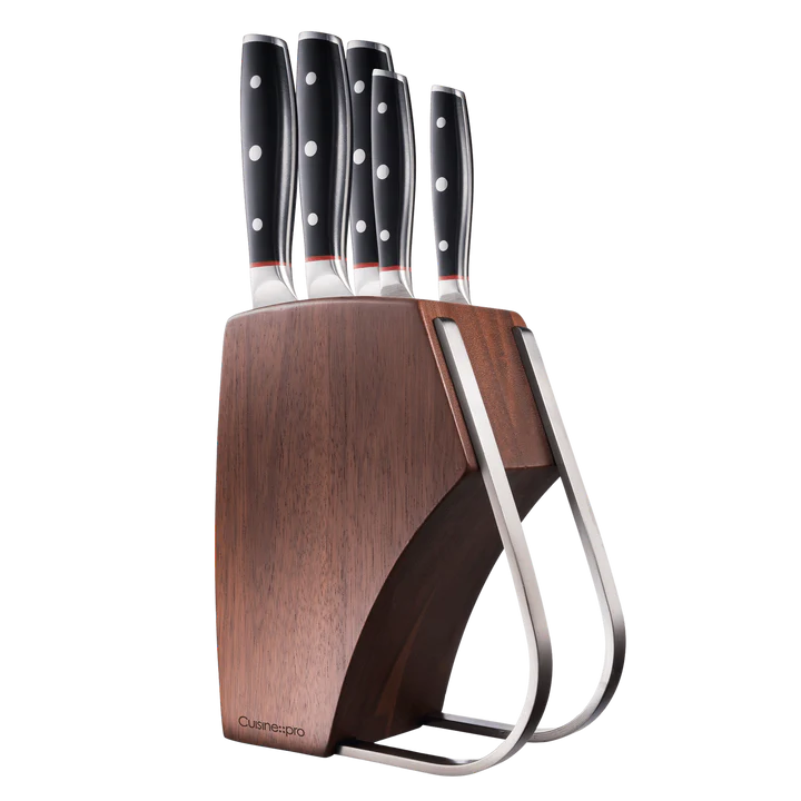 1034706 Cuisine::pro® iconiX™ Holz 6 Piece Knife Block