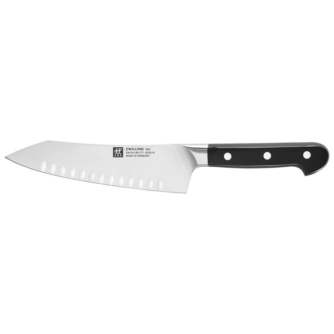 ZWILLING PRO 7-inch Rocking Santoku Knife, hollow edge