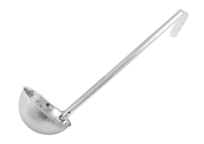 LDI-8 One-Piece Stainless Steel 8 oz LDI Series Serving Ladle With 12 1/2" Long Handle