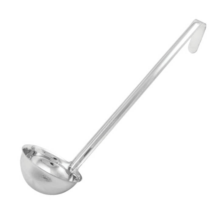 LDI-4 One-Piece Stainless Steel 4 oz LDI Series Serving Ladle With 12 1/4" Long Handle