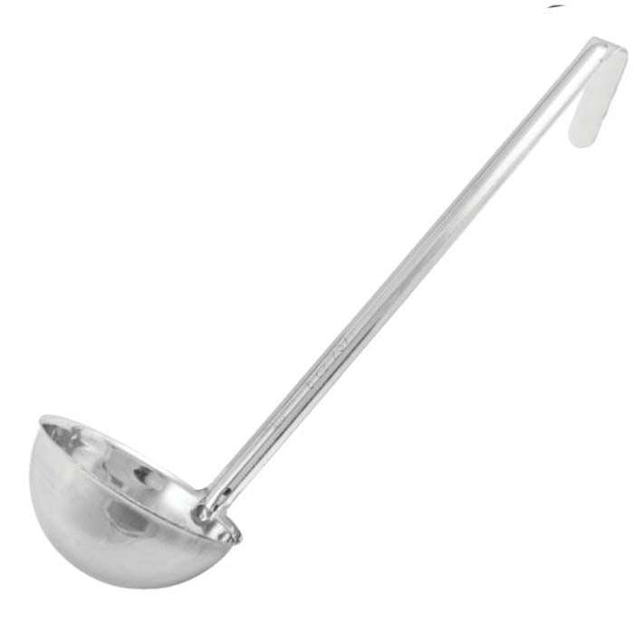 LDI-8 One-Piece Stainless Steel 8 oz LDI Series Serving Ladle With 12 1/2" Long Handle