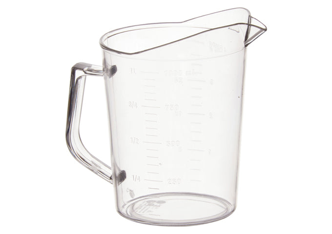 PMU-100 1 Quart Graduation Markings Clear Polycarbonate Measuring Cup