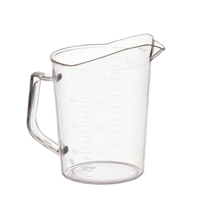 PMU-100 1 Quart Graduation Markings Clear Polycarbonate Measuring Cup