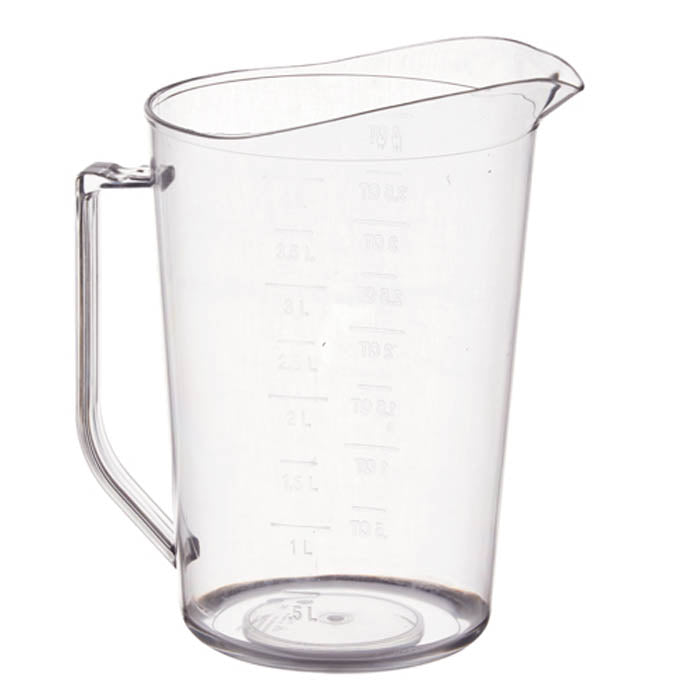 PMU-400 4 Quart Graduation Markings Clear Polycarbonate Measuring Cup