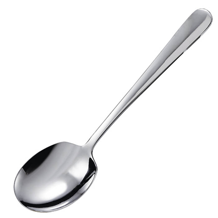 SRS-2 EA Windsor 8 5/8" Stainless Steel Berry Spoon with Round Edge