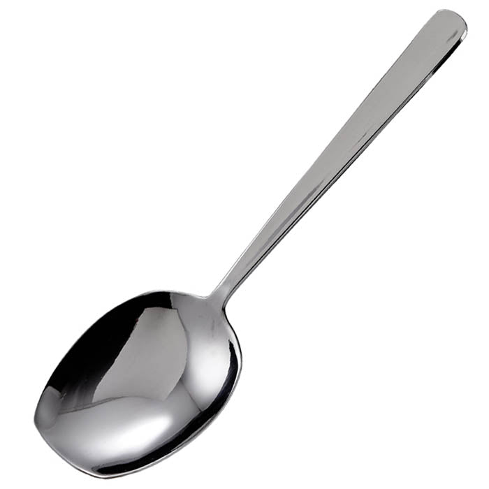 SRS-8 EA Windsor 8 1/4" Extra Heavy Stainless Steel Solid Serving Spoon