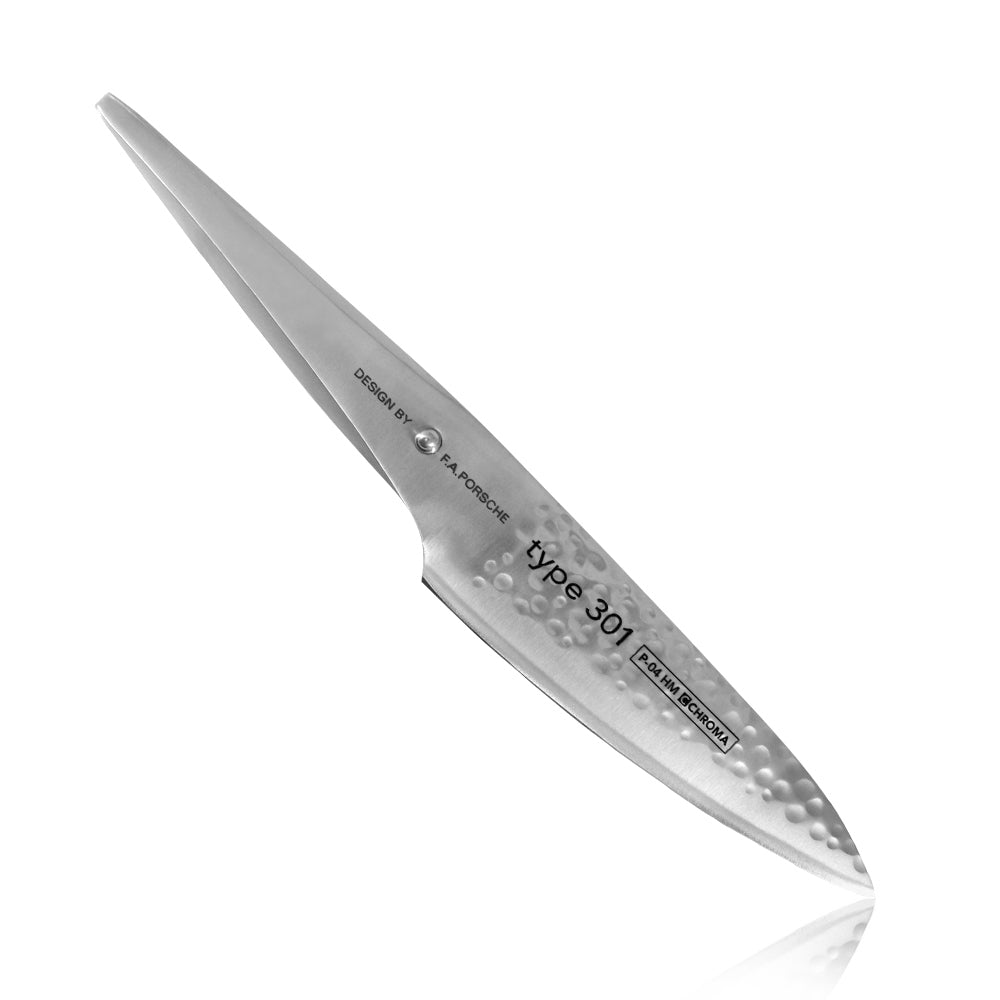 P-04 HM CHROMA type 301 Hammered Small Chef Knife