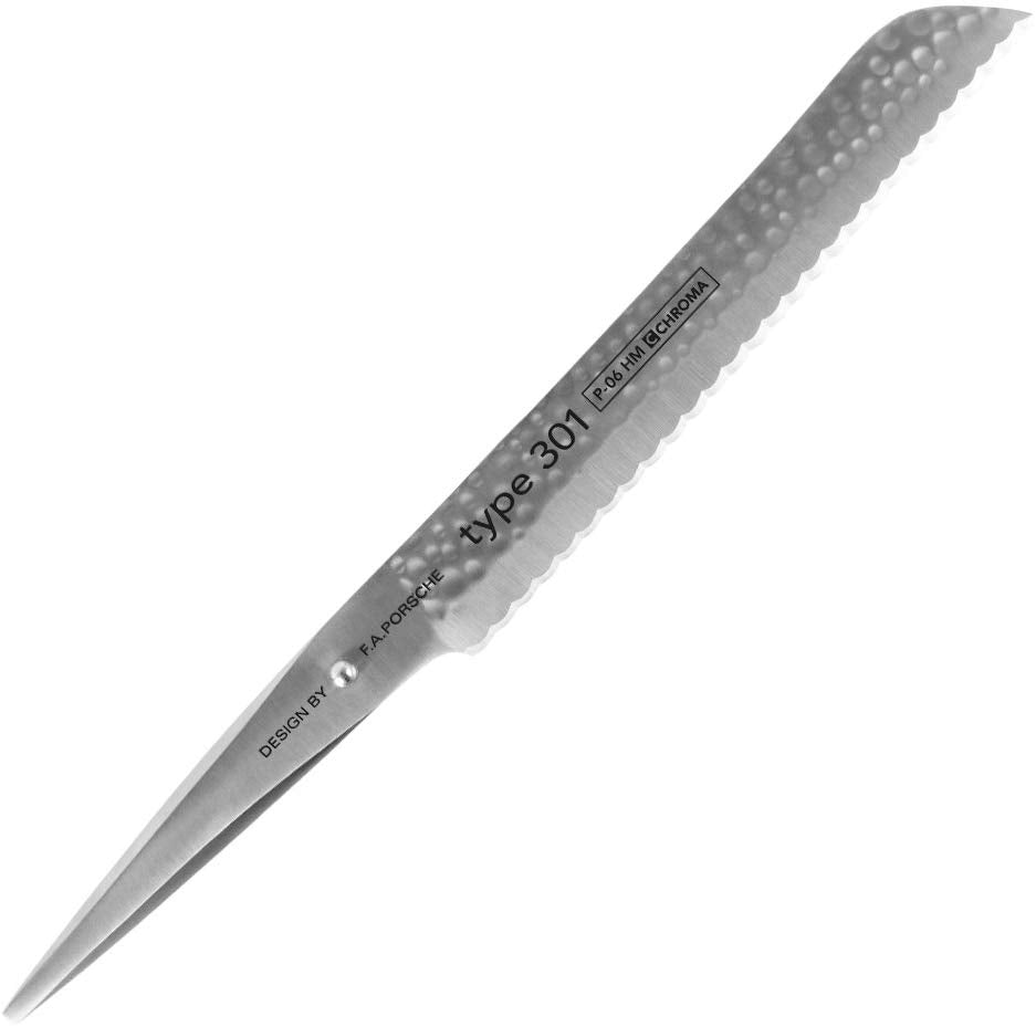 P-06 HM CHROMA type 301 Hammered Bread Knife