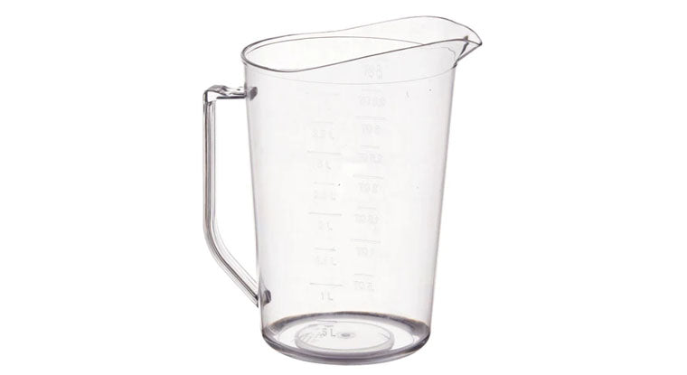 PMU-400 4 Quart Graduation Markings Clear Polycarbonate Measuring Cup